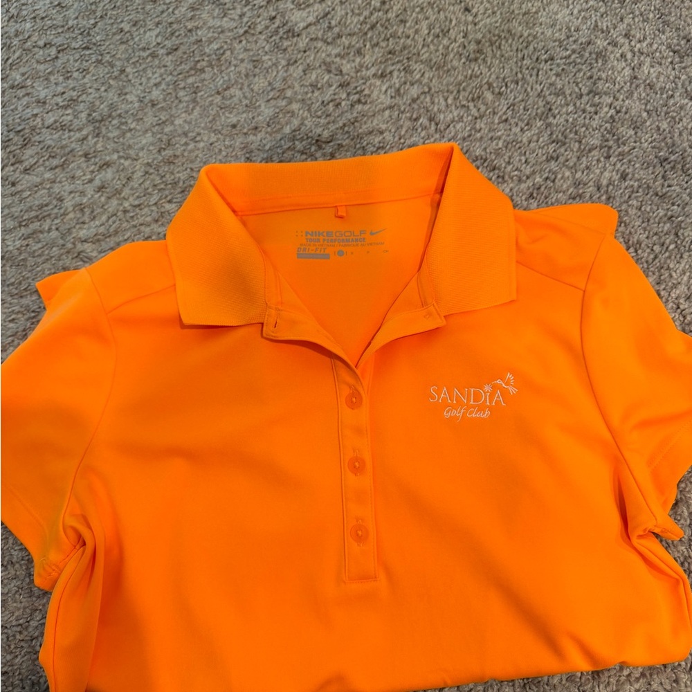 Nike Golf Dri-Fit Orange Polo